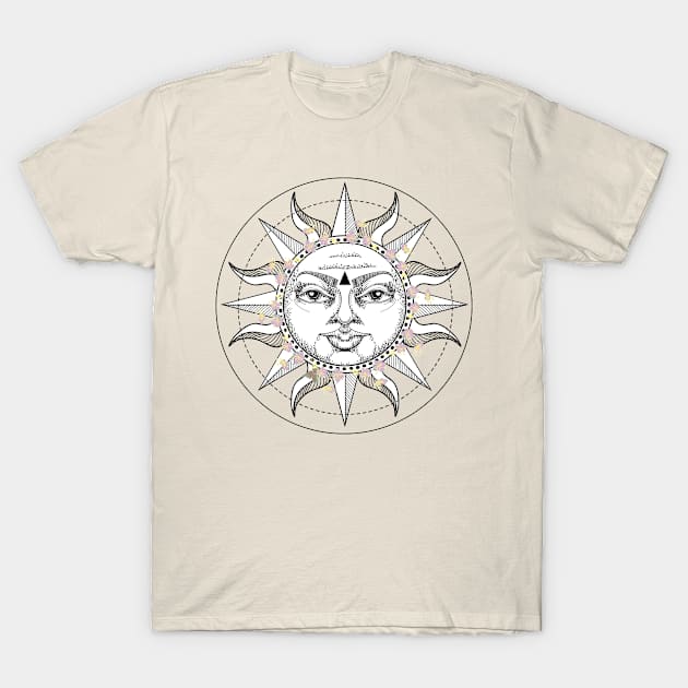 Boho Sun Art T-Shirt by BWXshirts